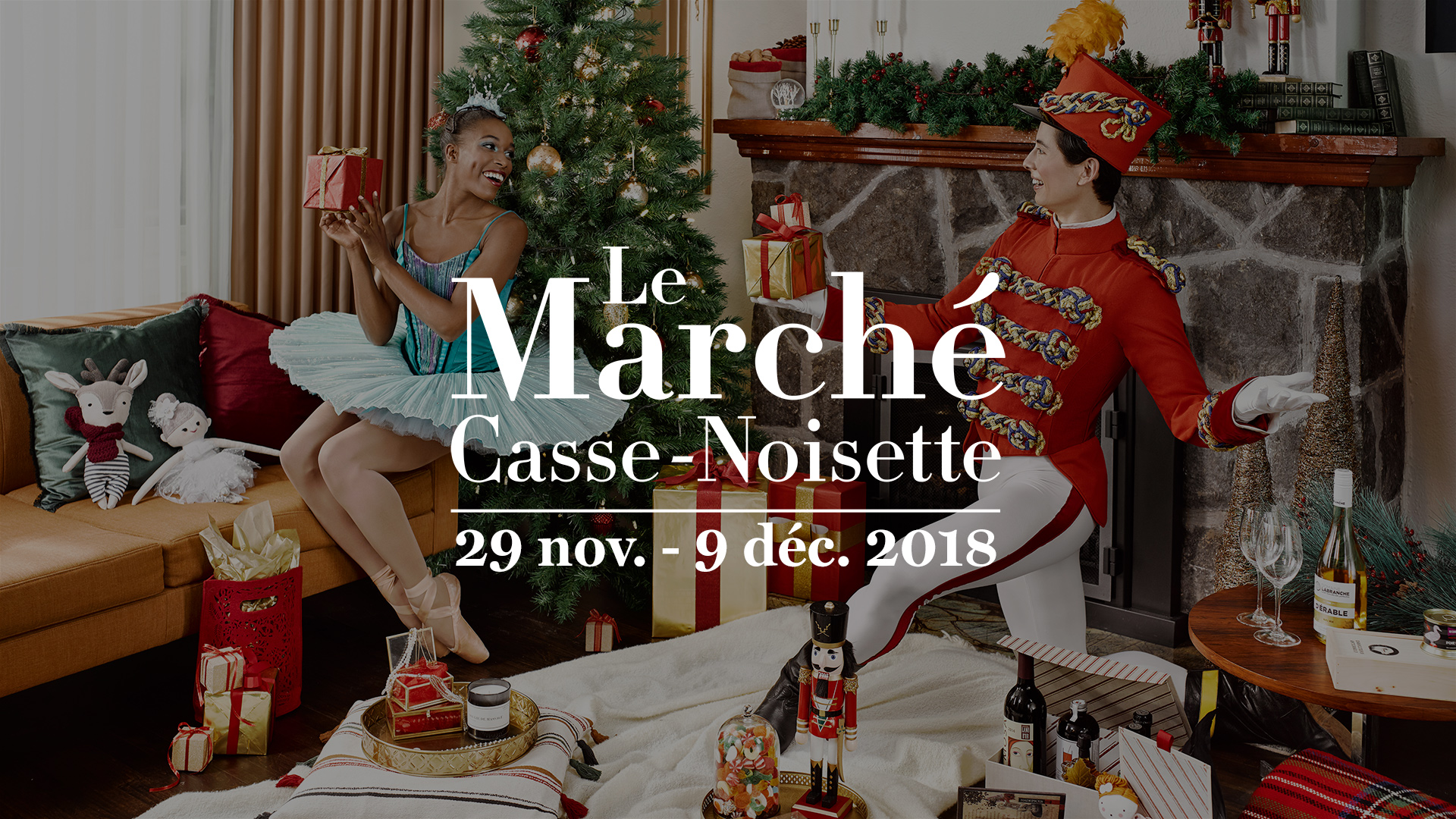 Publicité pour l'édition 2018 du Marché Casse-Noisette