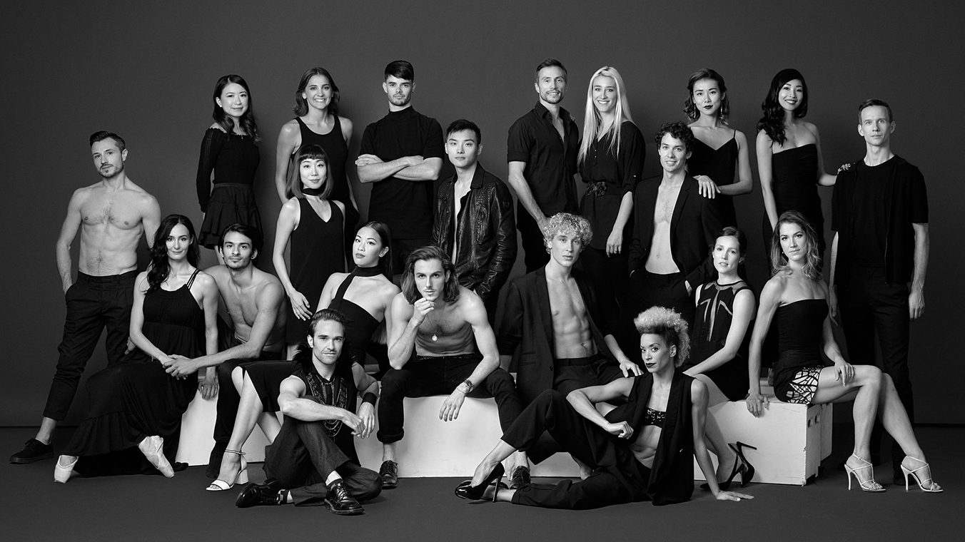 Photo de groupe de compagnie 2017-2018, Les Grands Ballets